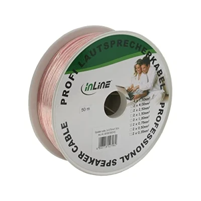 Immagine di Inline 98150T Cavo audio cavi (50m, trasparente, 0,75 millimetri, 5 mm)