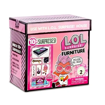 Immagine di L.O.L. Surprise! Furniture 564935E7C, pacchetto con accessori per festival musicale Grunge Grrrl e oltre 10 sorprese, multicolore