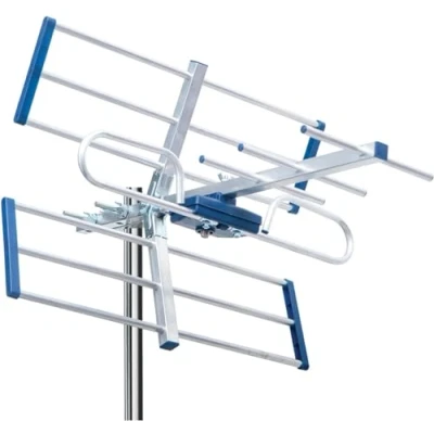 Immagine di ANFEL YAGI 8db Antenna TV tripla Digitale Terrestre 4K ULTRA HD UHF 21 48 esterno, con filtro 5G LTE, per Ricezione il segnale DVB T/T2, Frequenze 470 694Mhz (ANFEL 8 dB)
