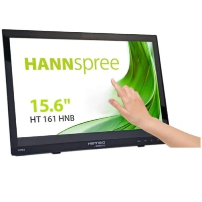 Immagine di Hannspree HT161HNB Monitor touch screen ERP: B (A G) 39.6 cm (15.6 pollici) 1366 x 768 Pixel 16:9 12 ms HDMI ™, VGA, USB, Cuffie (jack da 3,5 mm)