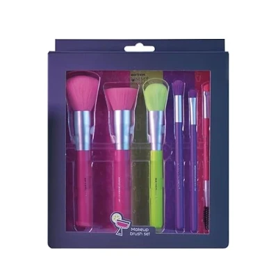 Immagine di Beter Set pennelli trucco Yummy Collection, 6 Make up per viso e occhi, up, polveri, fondotinta, blush, correttore ombretti, Brush, Ideale regalo