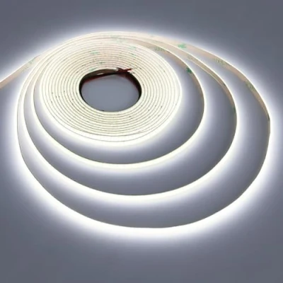 Immagine di TOPAI 5V Striscia LED COB Bianco Freddo 5mm Ultra Sottile, Strip 5 Metri 6000K Alta Luminosità 400LED/M CRI 90+, Strisce Adesive Flessibile Dimmerabile Tagliabile (Solo LED)