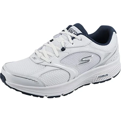 Immagine di Skechers 220371 Wnv, Scarpe da ginnastica Uomo, Tessuto In Pelle Bianca E Blu Navy, 40 EU