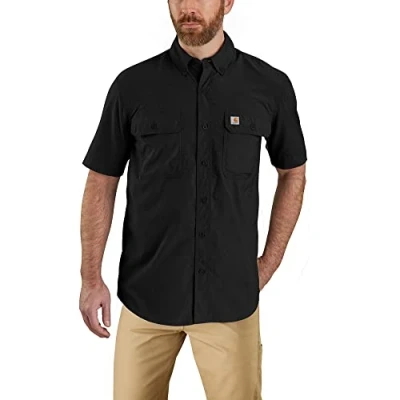 Immagine di Carhartt Pantaloni Da Lavoro Rugged Flex In Twill Con Doppio Tessuto Sul Davanti, Relaxed Fit, Donna, Nero, W10