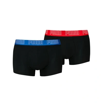 Immagine di PUMA Boxer Trunk Boxershorts Men Herren Everyday Unterhose Pant Unterwäsche 2er Pack, Farbe:Black/Grey Melange, Bekleidungsgröße:M