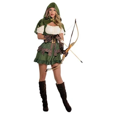 Immagine di amscan Costume da Robin con Cappuccio, Multicolore, 34 36, 10132330