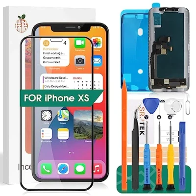 Immagine di per iPhone XS Schermo Screen Display Completo LCD A2097, A1920, A2100, A2098 Touch Digitizer Replacement(Incell,Nero)