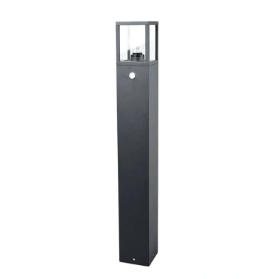Immagine di Lucande lampione Klemens, 90 cm, sensore, grigio grafite, E27
