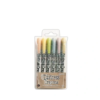 Immagine di Ranger Tim Holtz Distress Crayon Set, Multicolore, 13.97 x 7.62 1.27 cm, Multi Colour, 8.89 14.6 cm