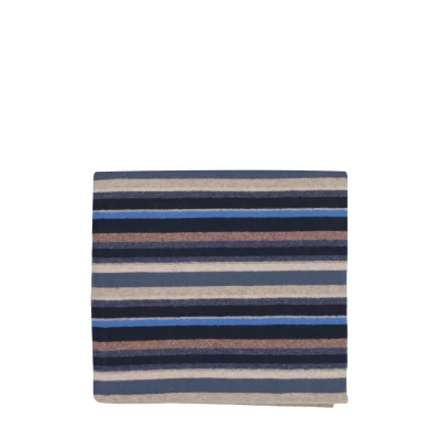 Immagine di Gallo Sciarpa unisex pile blu righe multicolor