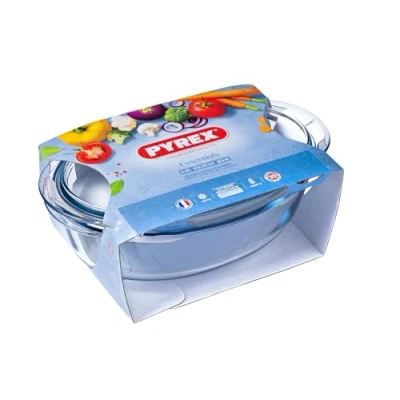 Immagine di Pyrex casseruola Ovale, 33 x 20 13 cm, Vetro, Trasparente, cm
