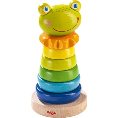 Immagine di HABA 302915 Pegging Game Frog, Multicoloured, for Ages 18 Months and Up (Made in Germany)
