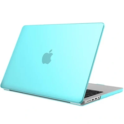 Immagine di FINTIE Custodia Compatibile con MacBook Pro 14&quot; (2024 2021) M4 M3 M2 M1 Pro/Max Cover Rigida Protettivo Guscio Case, Frosted Turquoise