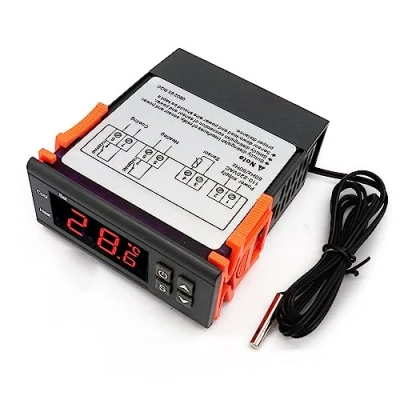 Immagine di RUIZHI DC 110 220v Digital Termostato termoregolatore 50 ℃ 99 Regolatore di Temperatura LED Display Temperature Controller con Sonda Sensore