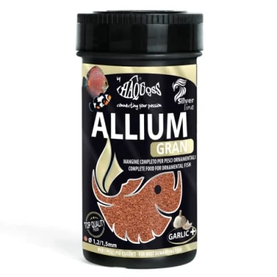 Immagine di Haquoss Allium Gran Mangime in Granuli a Base di Aglio per Discus, 250 ml/137 gr