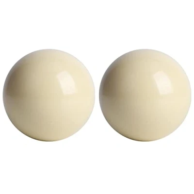 Immagine di MAGT Palla da Biliardo Bianco, 2 Pezzi Tavolo Palle Bianche, Bianche Allenamento Standard