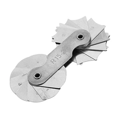 Immagine di Calibro del raggio R0.3 1.5/R1 6.5/R7 14.5/R15 25//R25 50/R52 100MM strumenti di misura altri raccordo in acciaio inossidabile(R15 25MM)