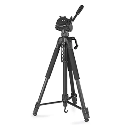 Immagine di Hama treppiede Action 170 3D (Tripod con altezza di 62 cm, supporto per cellulare e tablet, treppiedi testa a 3 vie, borsa il trasporto, nero