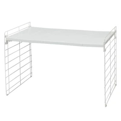 Immagine di Iris Ohyama, Ripiano modulare ed estensibile, sotto il lavello, 1 livello, estensibile 42 70 cm, 5 lame rimovibili, cucina Telescopic Rack tier USD 1V Bianco