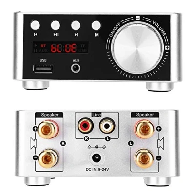 Immagine di Fafeicy Amplificatore Stereo Bluetooth 5.0 HIFI, 2 Canali Classe D Hi Fi AMP Digitale Potente Scheda di Memoria Lettore per Auto