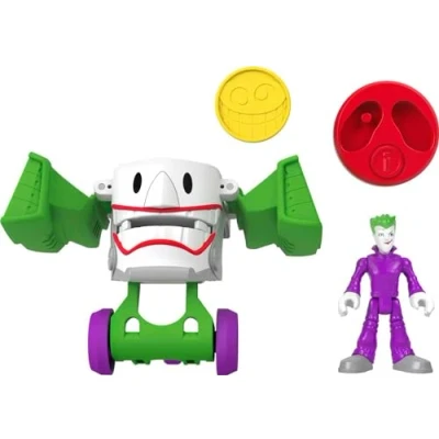 Immagine di FP Precool Imaginext Dc Super Friends Head Shifters The Joker &amp; Laff Mobile