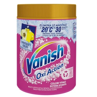 Immagine di Vanish Oxi Action Multipower Polvere Rosa, Smacchiatore per Capi Colorati, 1 Confezione da 1Kg di Bucato, Additivo Lavatrice Multiazione senza Candeggina