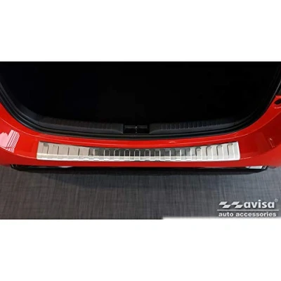 Immagine di Avisa Protezione paraurti Posteriore in Acciaio Inox Compatibile con Toyota Yaris IV HB 5 Porte 2020 &#039;Ribs&#039;