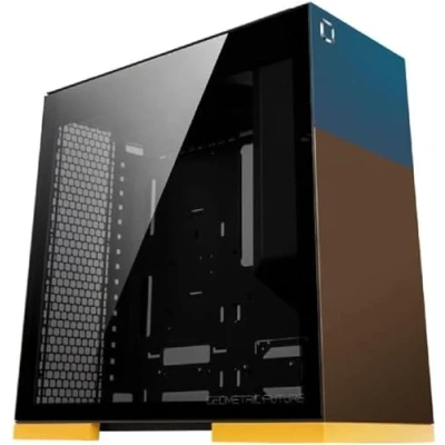 Immagine di Geometric Future M8 Celluloid Mid Tower Case PC, Design Verticale Canali d&#039; Aria Supporto per EATX/ATX MB, USB 3.1 Tipo C, 420/360 Radiatore, GPU GEO CEL