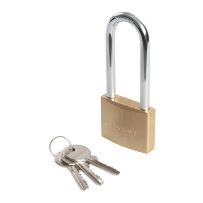 Immagine di Silverline MSS04L Lucchetto in ottone ad arco lungo, 50 mm