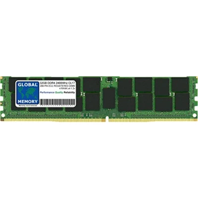 Immagine di GLOBAL MEMORY Memoria RAM DDR4 2400 MHz PC4 19200 288 PIN ECC REGISTRATA DIMM (RDIMM) Compatibile con Server/workstation/schede Madri (Chip a 2 ranghi)