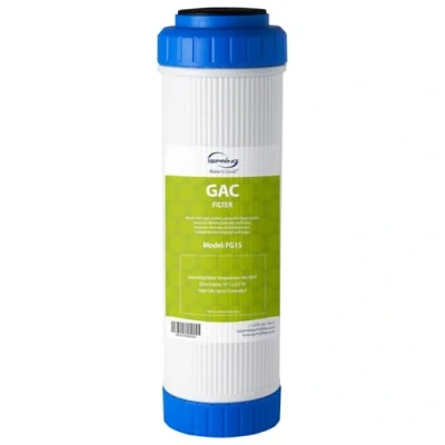 Immagine di iSpring FG15 GAC Filtro Granulare a Carboni Attivi per Acqua Osmosi Inversa/Acquario/Di, 2,5&quot; x 10&quot;