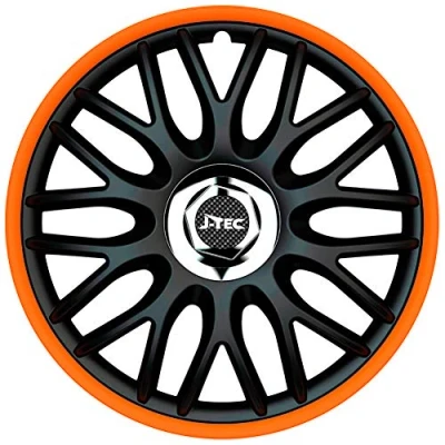 Immagine di J TEC Orden R J13519 Copricerchi 13Inch nero, cromo, arancione