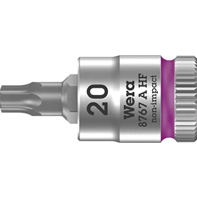 Immagine di Wera 8767 a 05003364001 Esalobo Interno (TX) Inserto giravite bussola T 20 1/4 (6.3 mm)