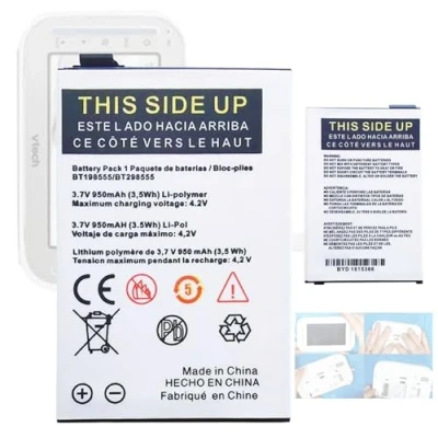 Immagine di Aousavo BYD006649 BT198555 Batteria di ricambio compatibile con BYD001743, BYD006649, VM341 VM342 VM343 Baby Monitor VM345 VM346 BM10000, BM30000, SCD530 SCC. D535
