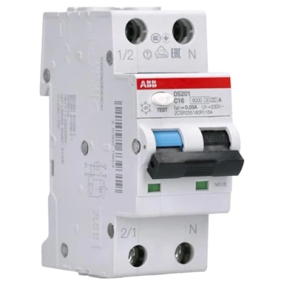 Immagine di interruttore DS201 C16 A30 RCBO (riferimento: 2CSR255180R1164)