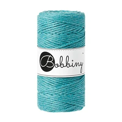Immagine di Bobbiny Filato macramè, 3 mm, 100 m, colore teal
