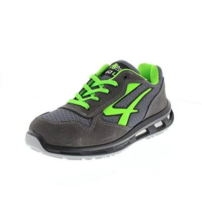 Immagine di U Power Red Lion Point, Scarpe Antinfortunistiche Unisex, da Ginnastica in Pelle Leggere, Flessibili, Antiperforazione, con Inserto Infinergy, Puntale Alluminio &amp; (Green_47)