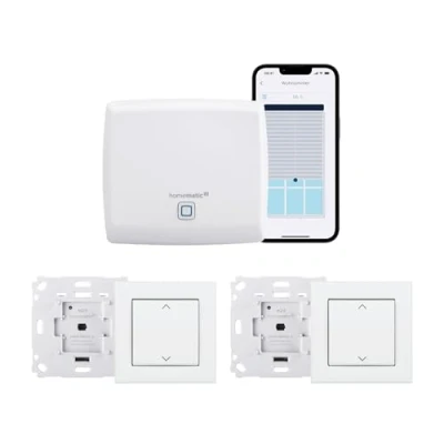 Immagine di Homematic IP 158143A0 Smart Home Controllo tapparelle, Bianco, Grigio