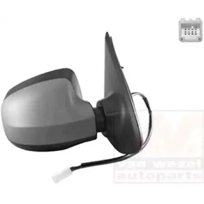 Immagine di Specchio retrovisore esterno Van Wezel 1507808 Dx con la prima mano completo, convesso, per regolazione elettrica specchio, termico, sens
