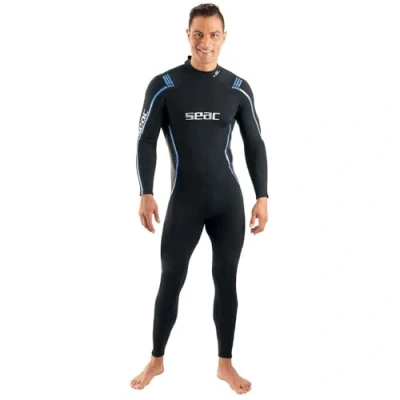 Immagine di SEAC Feel Man 3 mm, Muta in neoprene da mm ultra elastica monopezzo con cerniera posteriore per subacquea, snorkeling e apnea