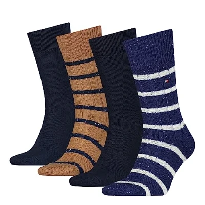 Immagine di Tommy Hilfiger CLSSC SOCK, Calzini, Uomo, Blu (Navy/Desert Khaki), 39 42