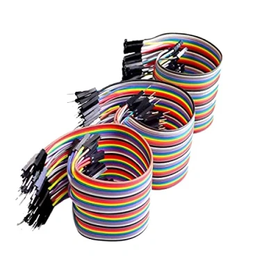 Immagine di Canzoon Dupont Wire Breadboard 120Pcs Jumper Maschio A Femmina, Maschio, Femmina Ponticelli Per Mock Up, Test Rapido Del Circuito