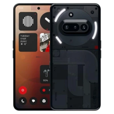 Immagine di Nothing Phone (3a) 256 GB smartphone con fotocamera anteriora da 32 MP, Ultra zoom 30x, ricarica rapida a 50W e 6.77&quot; Display AMOLED flessibile FHD+ Nero
