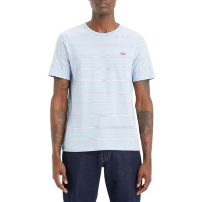 Immagine di Levi&#039;s Original TEE Tshirt con stampa, Uomo, Taglia: Small, Soft chambray