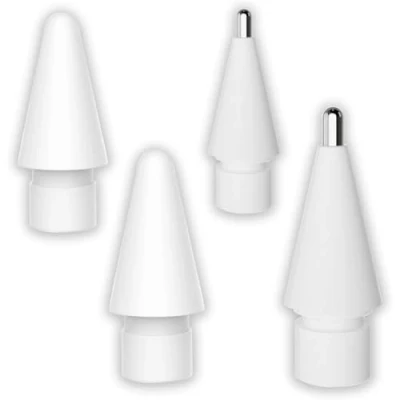 Immagine di Jinpojun 4 Pezzi Punte per Apple Pencil 1/2 Generazione, Precisione Elevata Tips Ricambio Accessori 1&amp; 2
