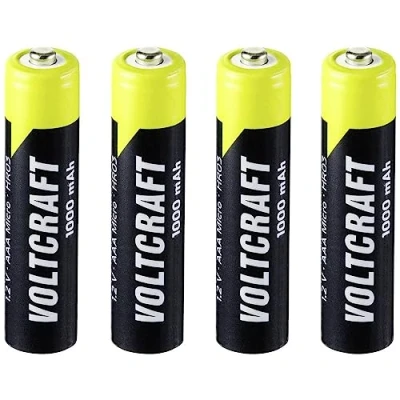 Immagine di VOLTCRAFT Endurance HR03 Batteria ricaricabile Ministilo (AAA) NiMH 1000 mAh 1.2 V 4 pz.