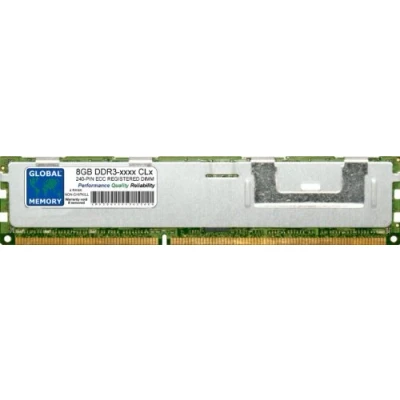 Immagine di Global Memory Ram Memoria DDR3 1066/1333 MHz PC3 10600 240 PIN ECC registrata DIMM (RDIMM) per server/workstation/schede madri (4 rango non Chipkill)