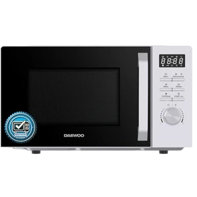 Immagine di Daewoo MD FC206SS Microonde da solo, 20 l, potenza 700 W, 8 programmi automatici, 5 livelli di potenza, timer, colore: Argento