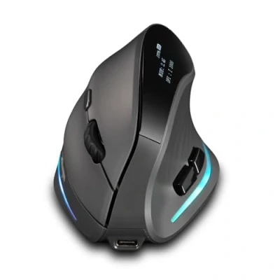 Immagine di zelotes Mouse Bluetooth con Display,Mouse Wireless Bluetooth,Ricaricabili,4000DPI Ergonomico, Verticale Wireless,Mouse Senza Fili per PC,Laptop,Tablets