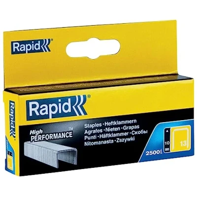 Immagine di Rapid 11840625 No. 13 Graffe a filo fine 10 mm, Acciaio
